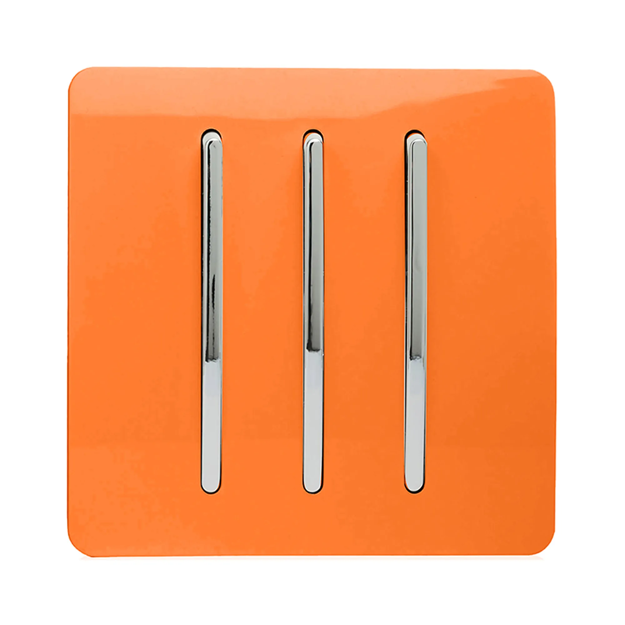 ART-SS6OR  3 Gang 2 Way 10 Amp Rocker Orange
